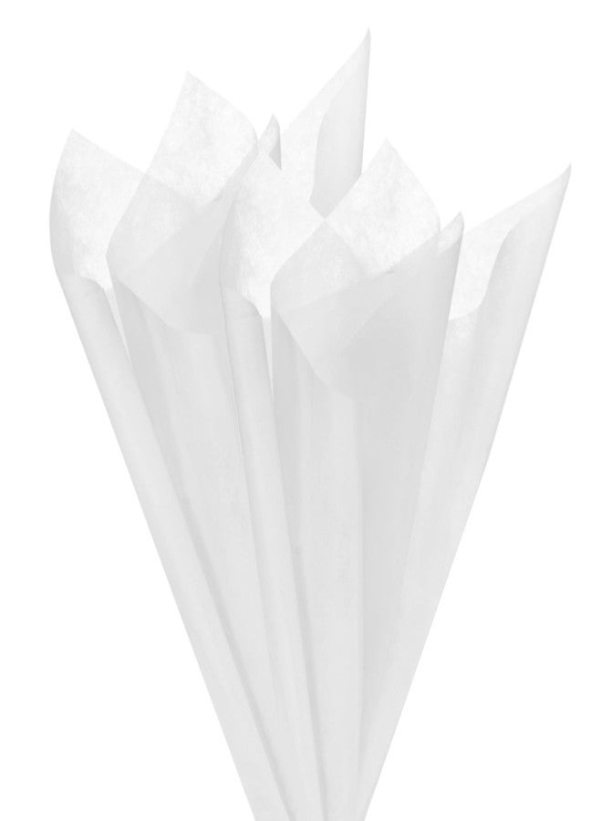 M METERXITY 38-Sheet Korean Cotton Wrapping Flower Paper, 11.8 Inch Waterproof Floral Wrapping Cotton Paper for Bouquets/Gift Packaging [White] - Image 1